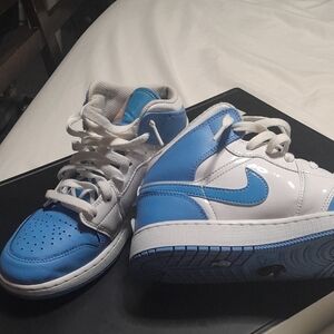 Kids Blue and White Sneakers